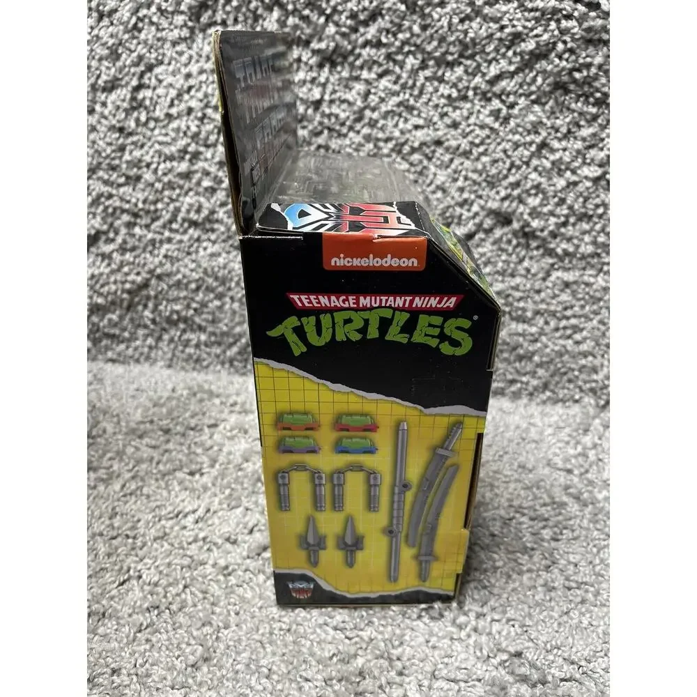 Transformers x TMNT 7 Inch Action Figure Deluxe Class Party Wallop Ninja Turtles